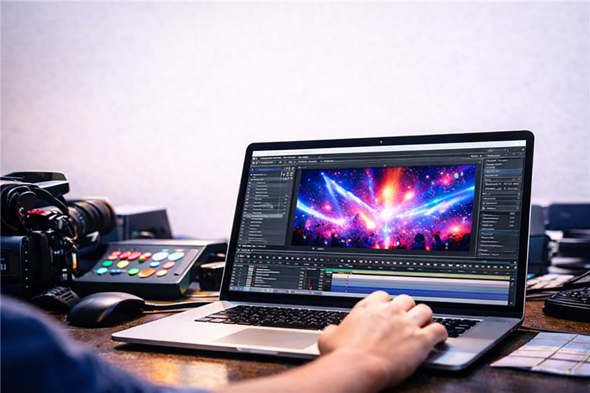 【来校】ライブを彩る背景映像を作ろう！ ライブ背景映像制作体験（CG映像学科）