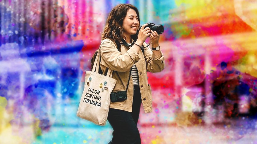 【来校】福岡の街をColor hunting！（写真学科）