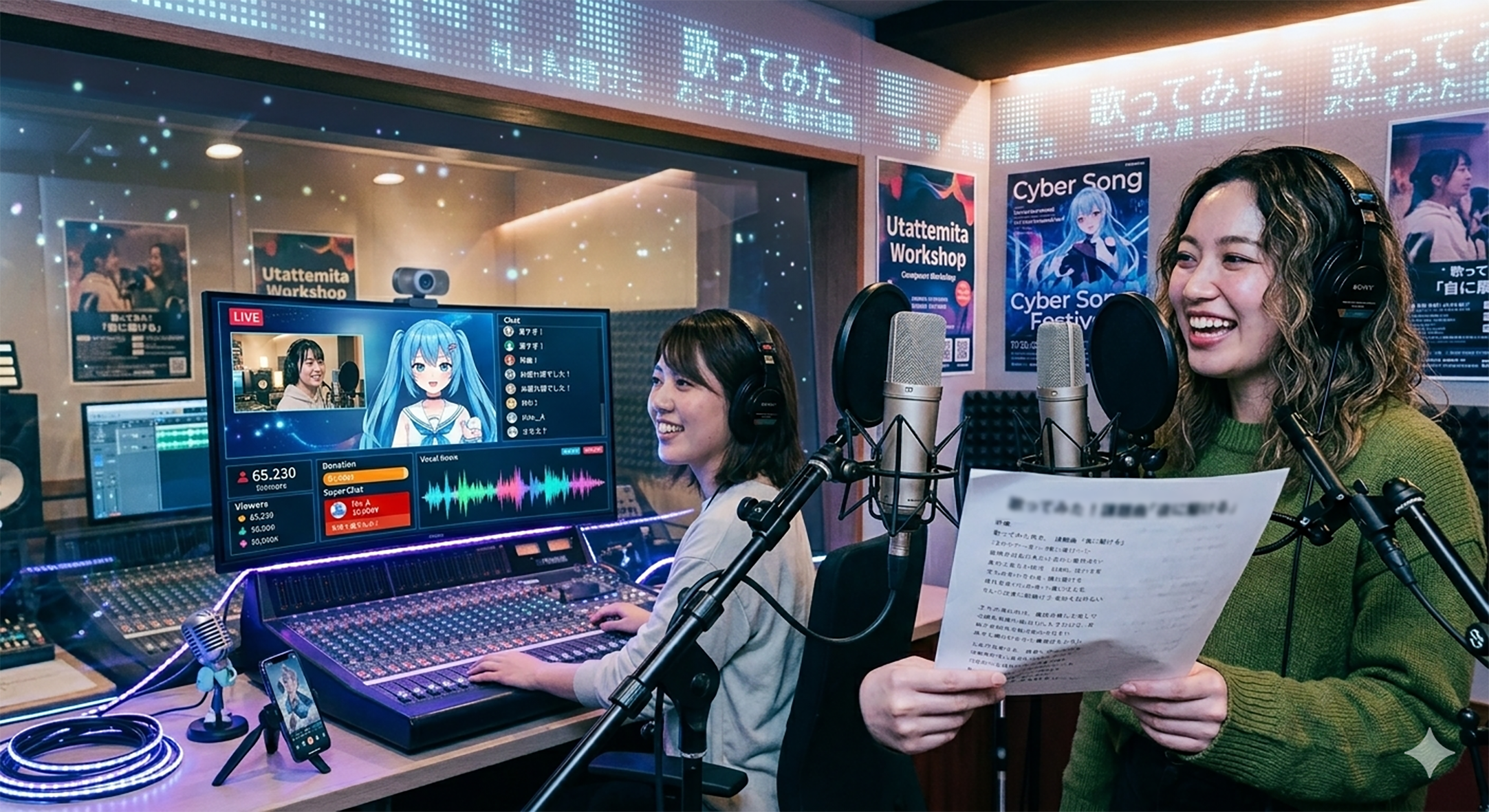 【来校】初めてでも大丈夫！「歌ってみた」体験！（声優学科）